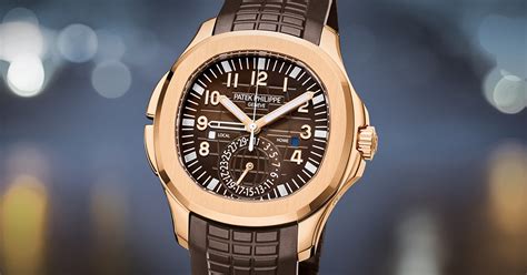 patek philippe - aquanaut travel time 5164r-001 rose gold.|aquanaut rose gold watch.